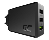 GREENCELL Ladowarka sieciowa  Power Source 30W 3xUSB Ultra Charge czarna - 532812 - zdjęcie 1